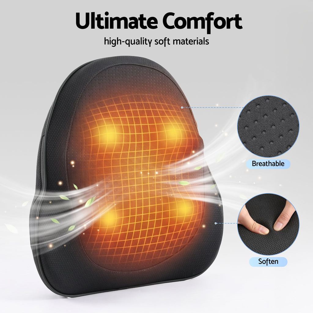 Livemor Cordless Back & Neck Massager Pillow with Heat