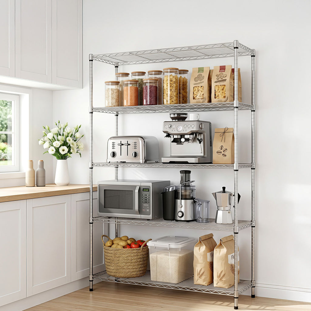 Artiss 5-Tier Adjustable Kitchen Rack 120x45x179cm