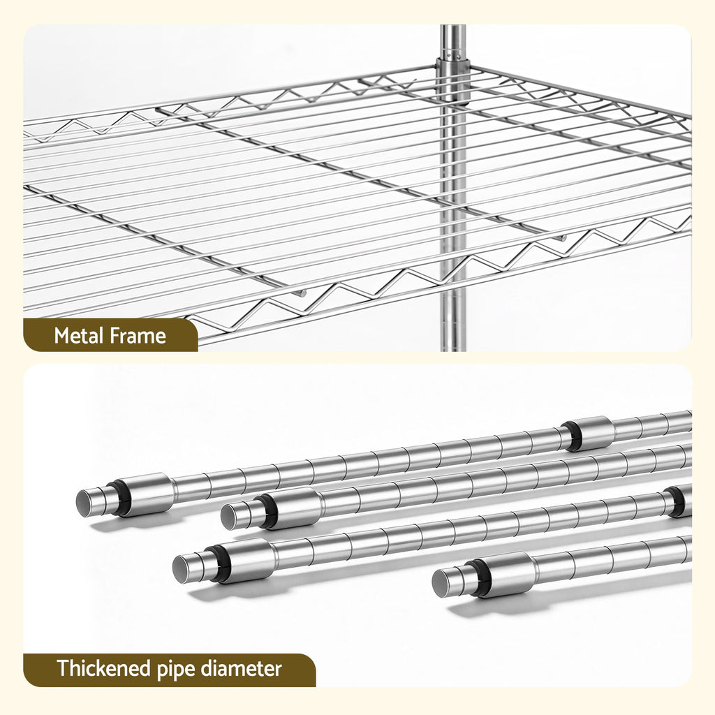 Artiss 5-Tier Adjustable Kitchen Rack 120x45x179cm