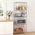 Artiss 5-Tier Adjustable Kitchen Rack 60x35x150cm - Silver