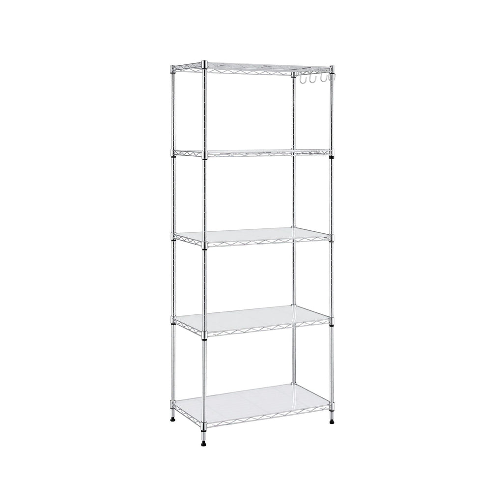 Artiss 5-Tier Adjustable Kitchen Rack 60x35x150cm - Silver