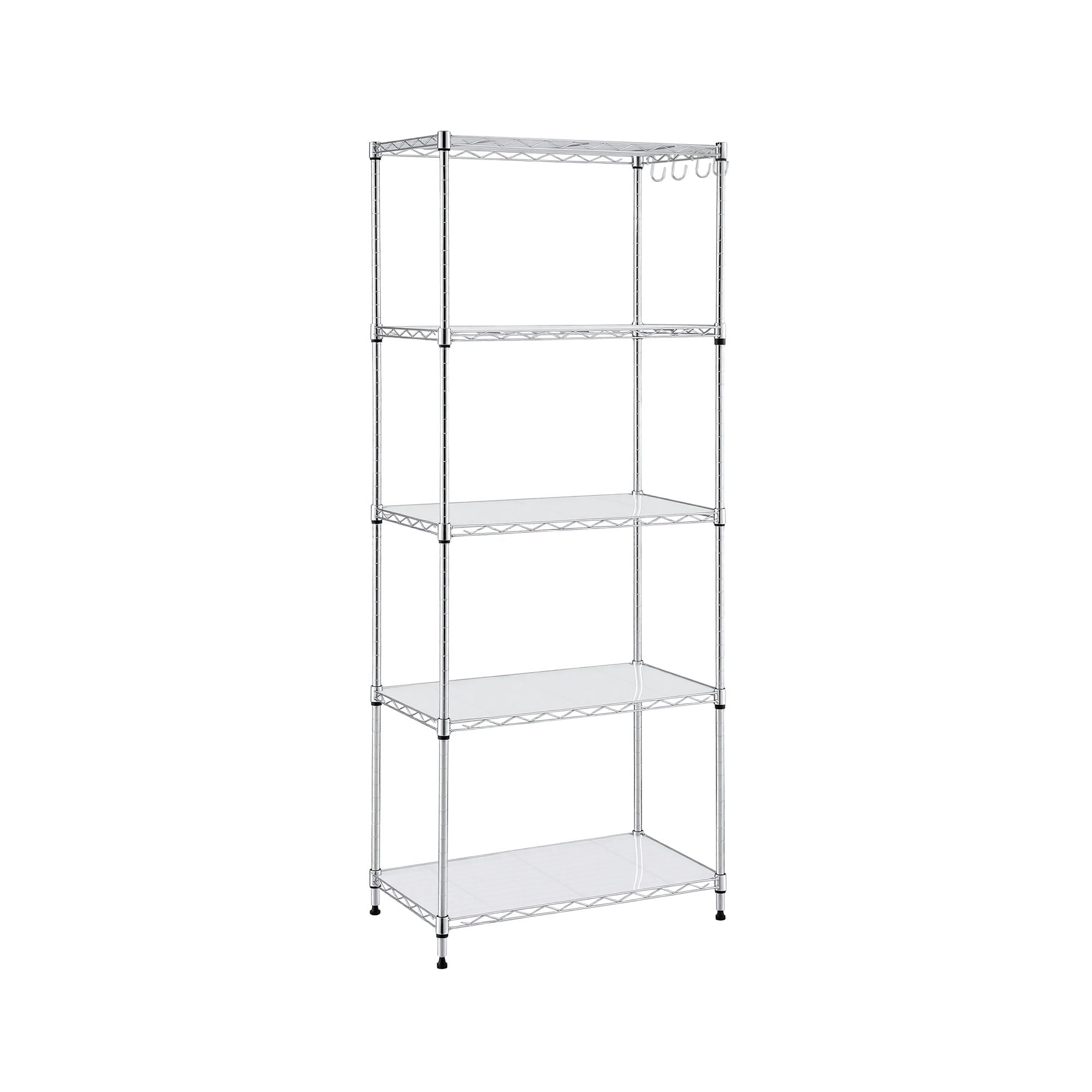 Artiss 5-Tier Adjustable Kitchen Rack 60x35x150cm - Silver