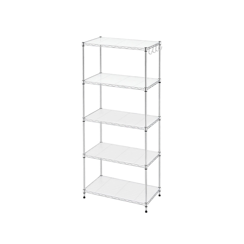 Artiss 5-Tier Adjustable Kitchen Rack 60x35x150cm - Silver
