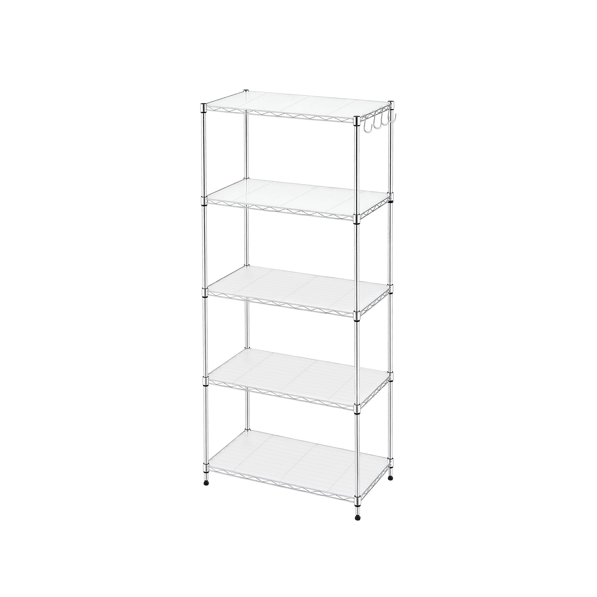 Artiss 5-Tier Adjustable Kitchen Rack 60x35x150cm - Silver