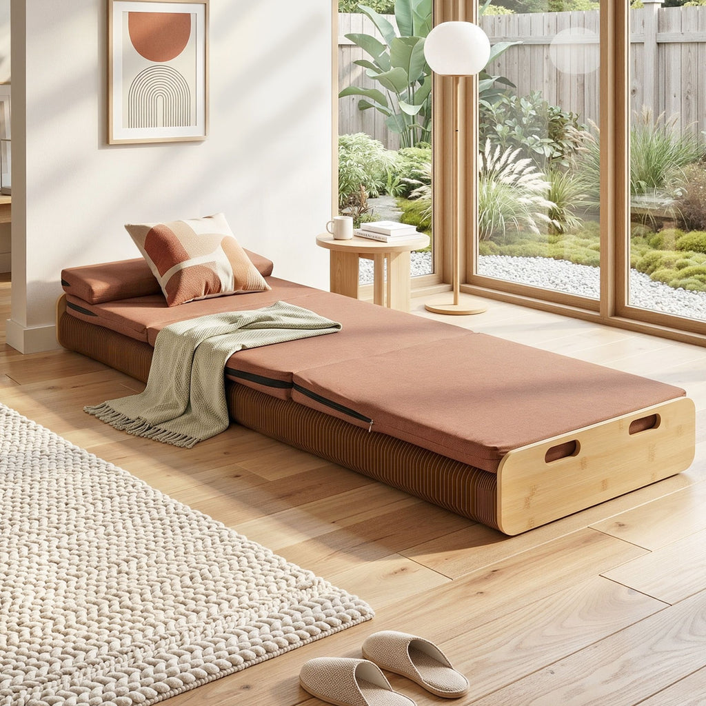 Artiss Folding Bed Frame with Mattress & Pillow 200x60cm