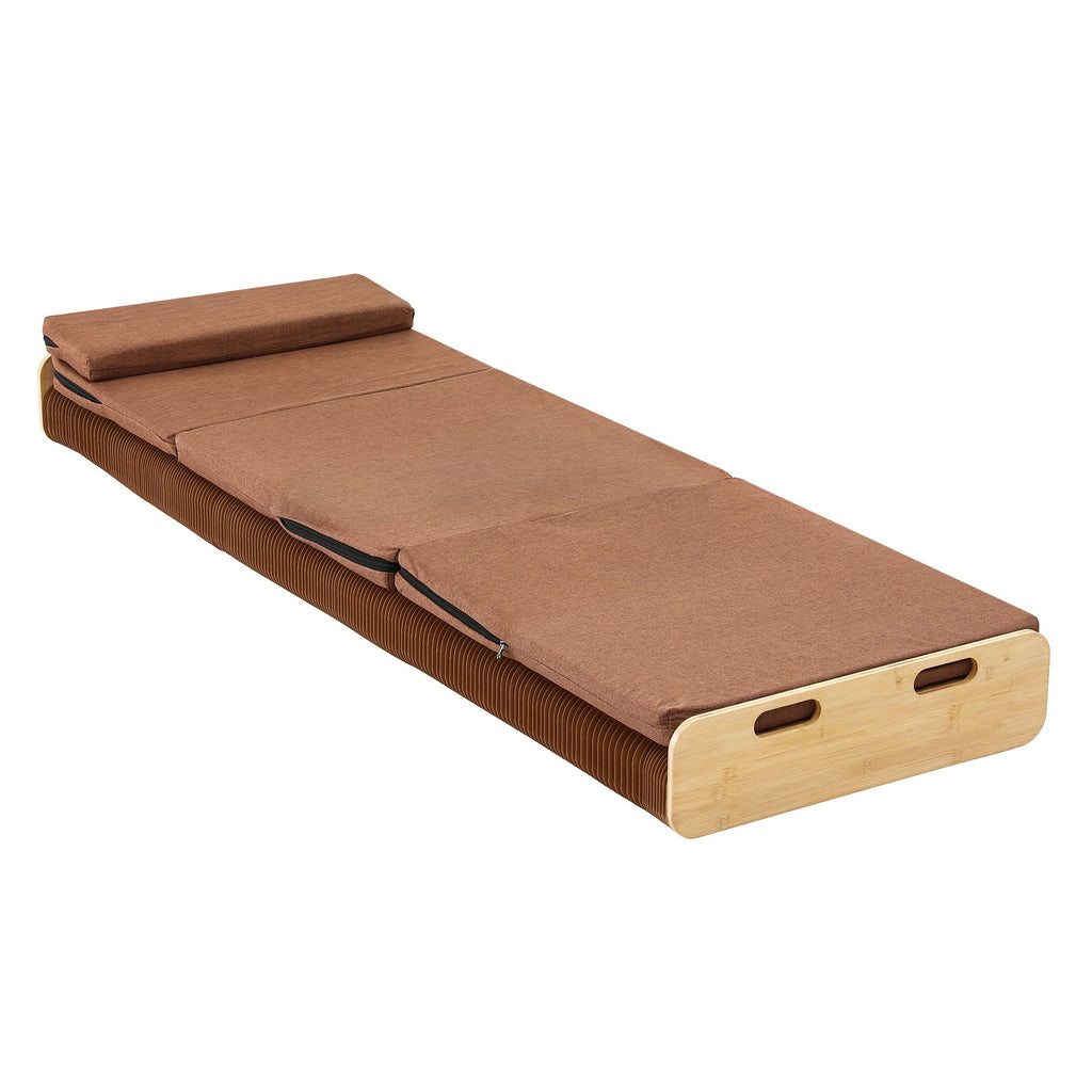 Artiss Folding Bed Frame with Mattress & Pillow 200x60cm