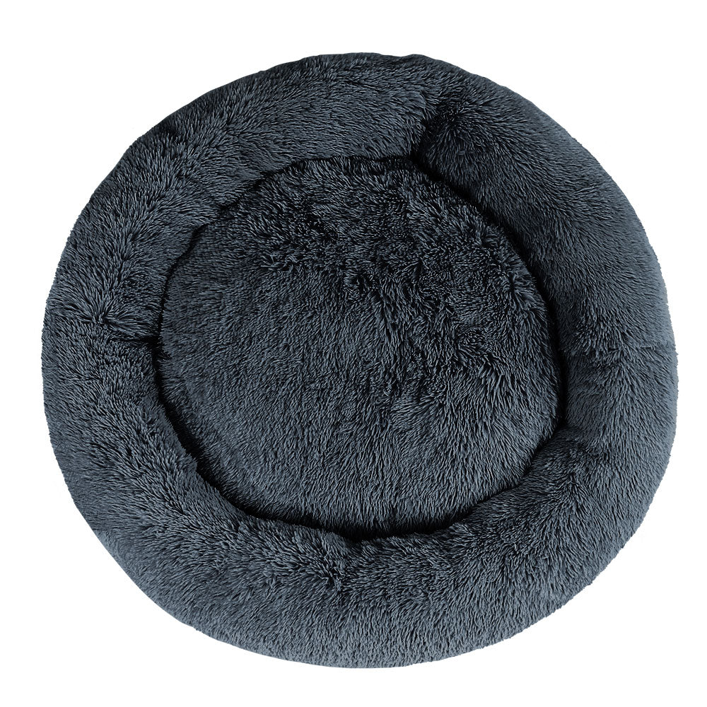 Pet 110cm Calming Extra Large Pet Bed - Dark Grey