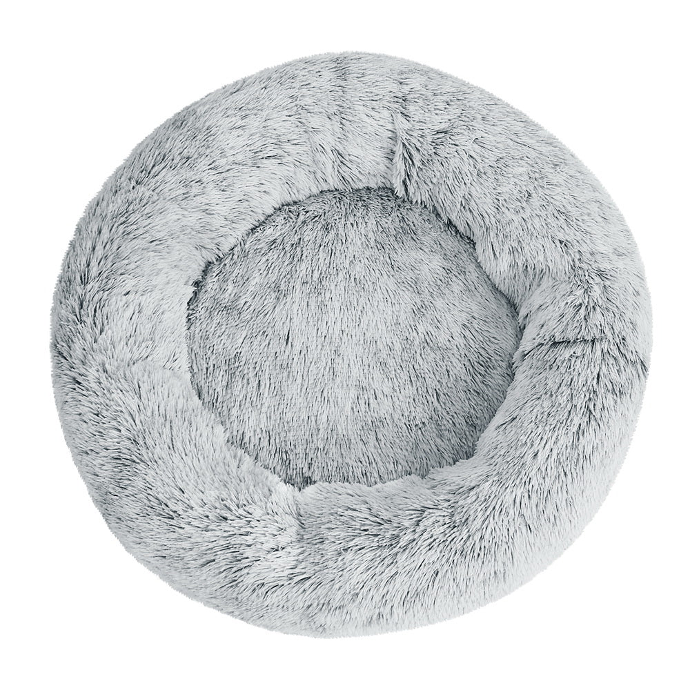 Large Calming Pet Bed – 90cm Light Charcoal