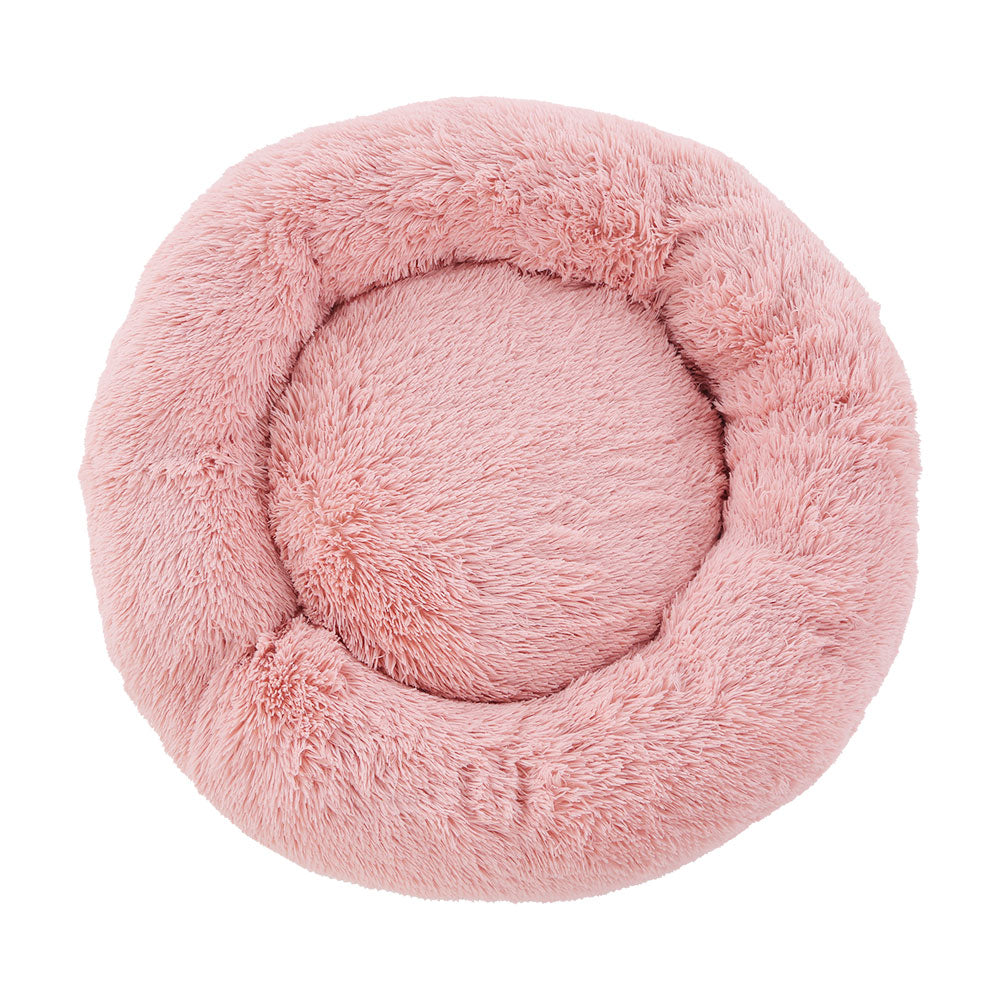 Large Calming Pet Bed – 90cm Pink
