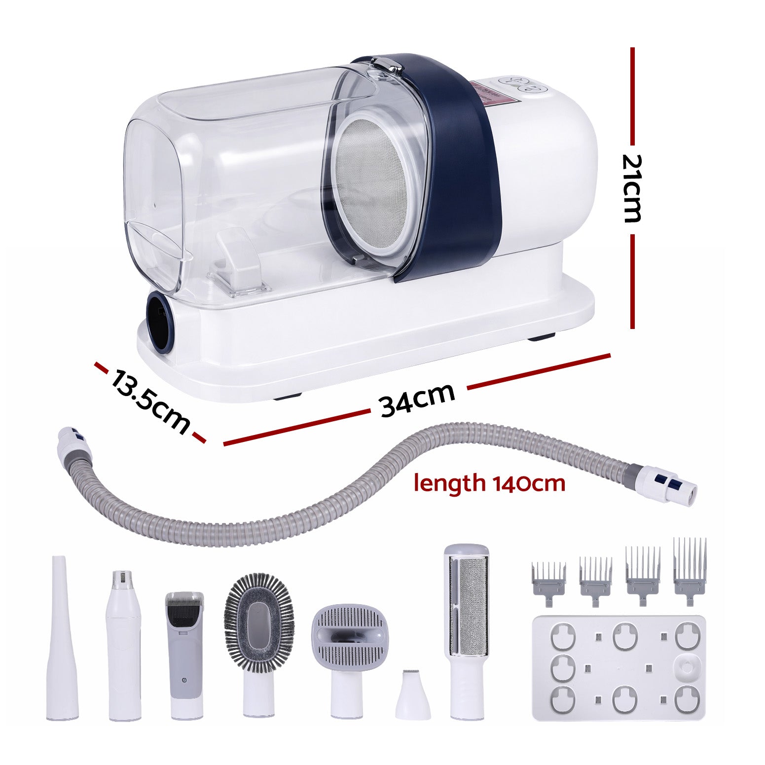 i.Pet 7-in-1 Pet Grooming Kit & Vacuum