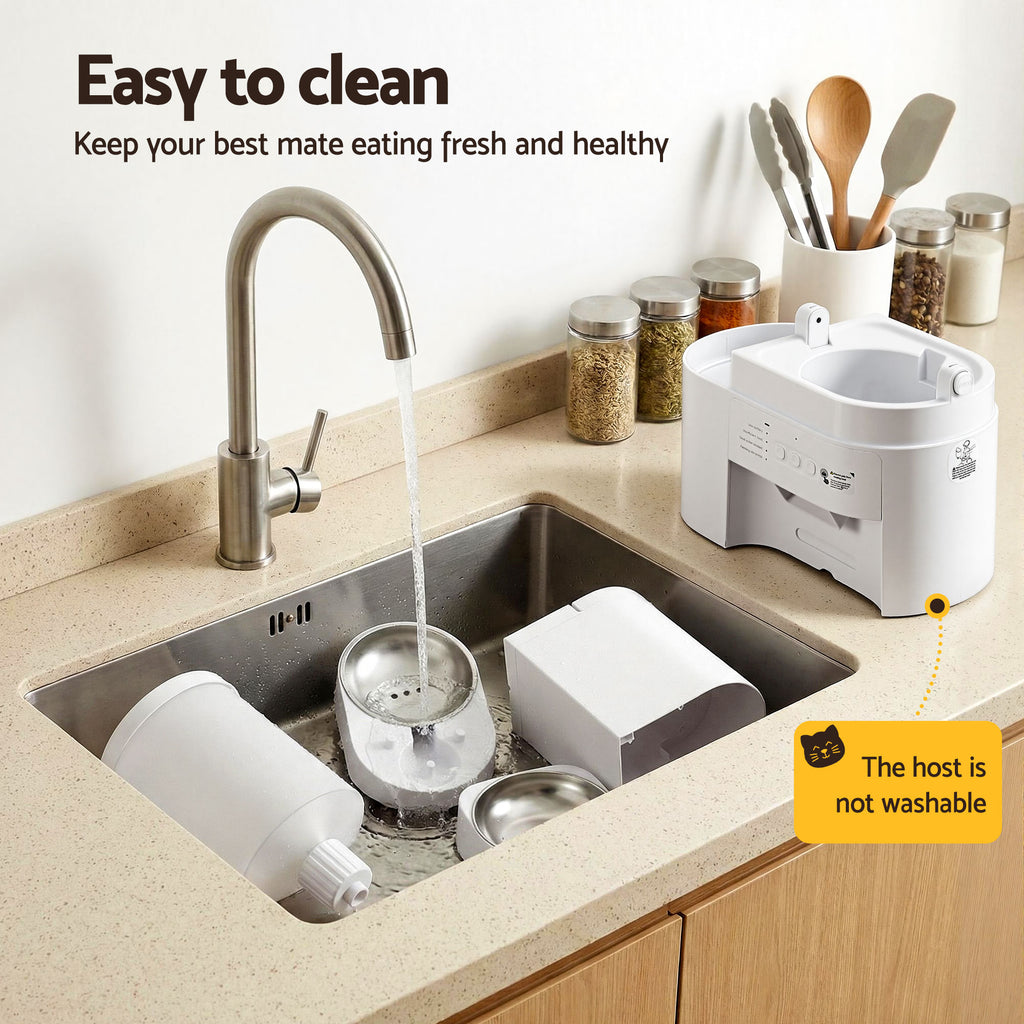 2-in-1 Smart Pet Feeder & Water Dispenser – WiFi Automatic Food Station for Cats & Dogs