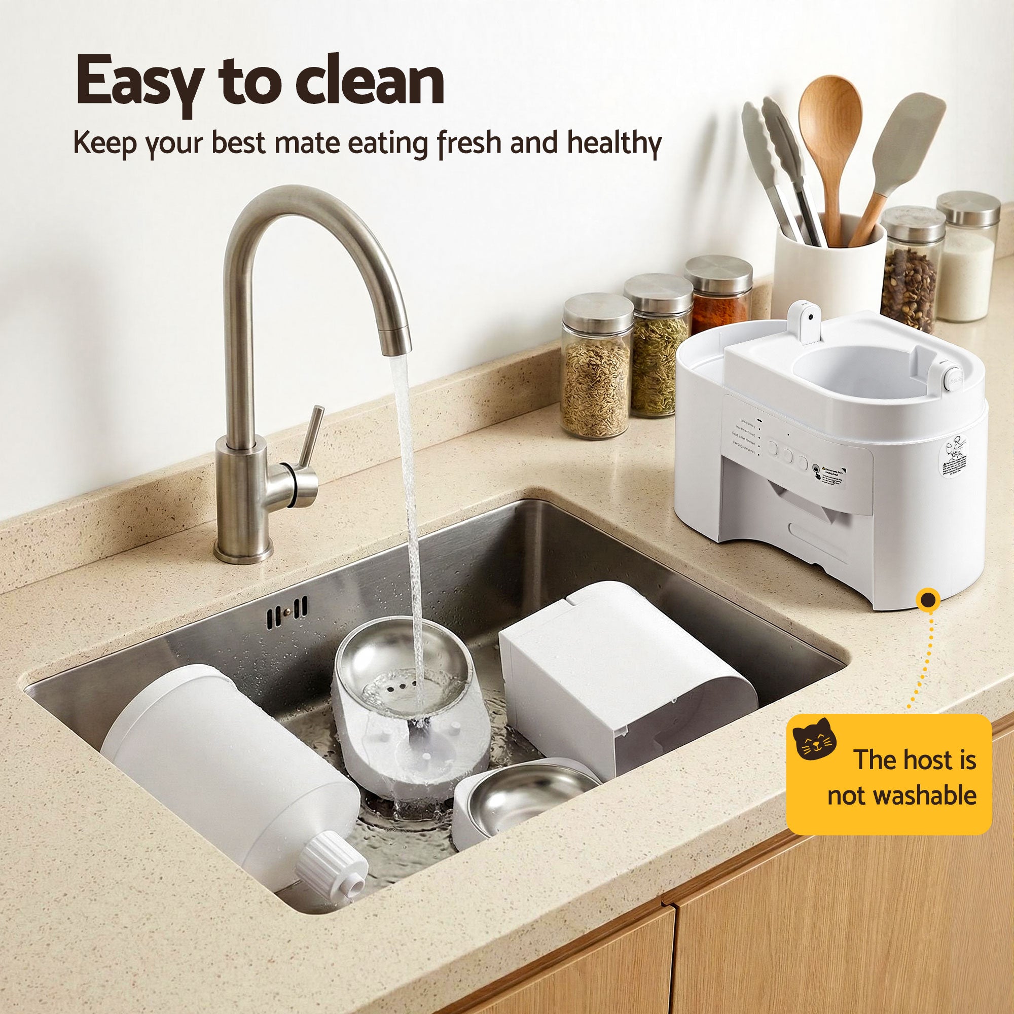 2-in-1 Smart Pet Feeder & Water Dispenser – WiFi Automatic Food Station for Cats & Dogs