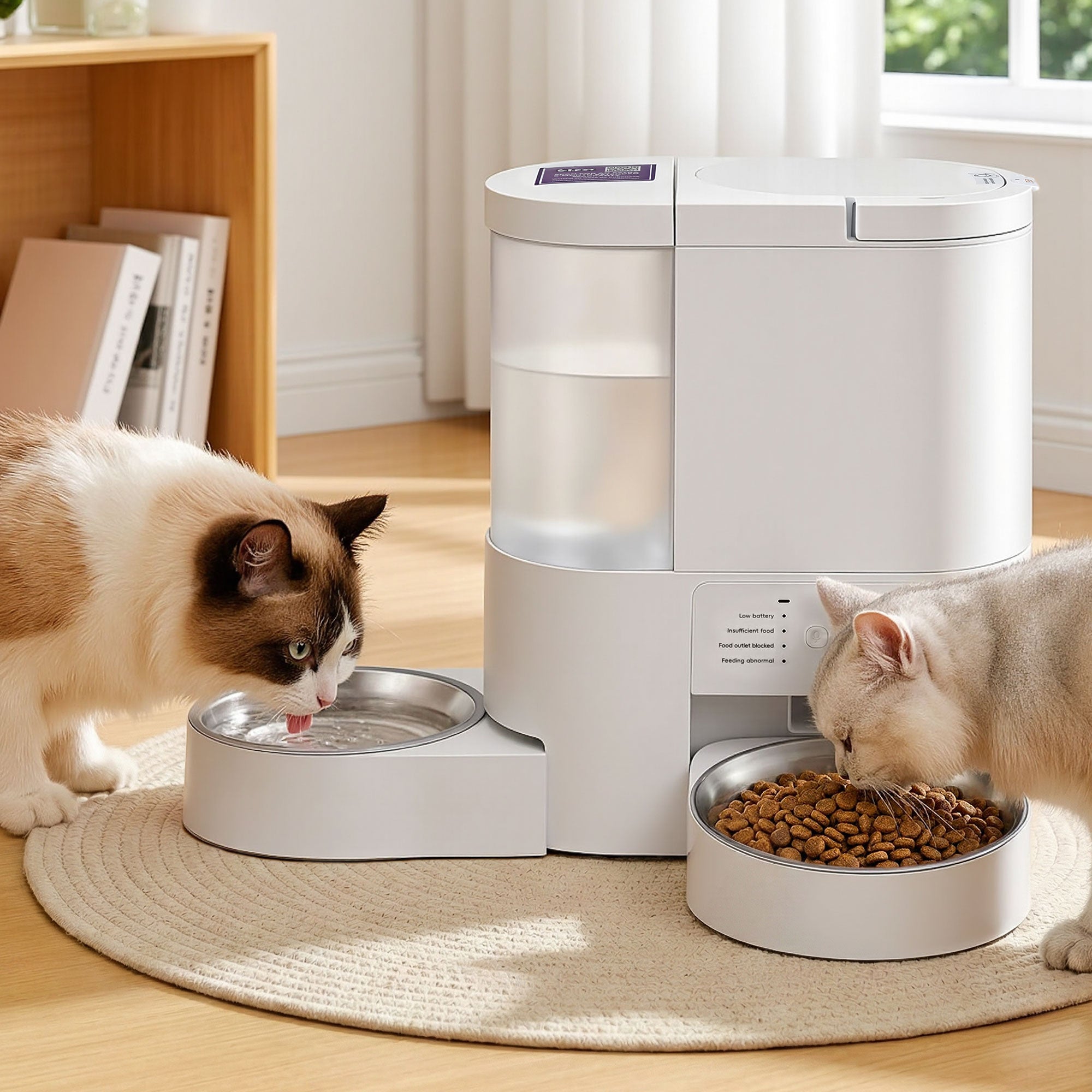 2-in-1 Smart Pet Feeder & Water Dispenser – WiFi Automatic Food Station for Cats & Dogs