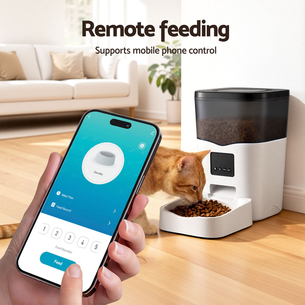 Smart WiFi Automatic Pet Feeder – 3L Food Dispenser for Cats & Dogs