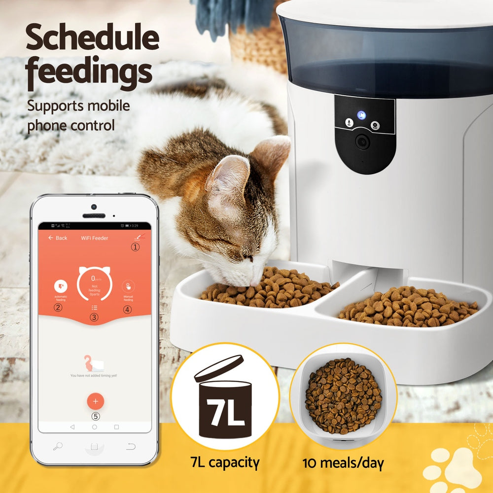 i.Pet Smart Pet Feeder 7L with HD Camera & WiFi App