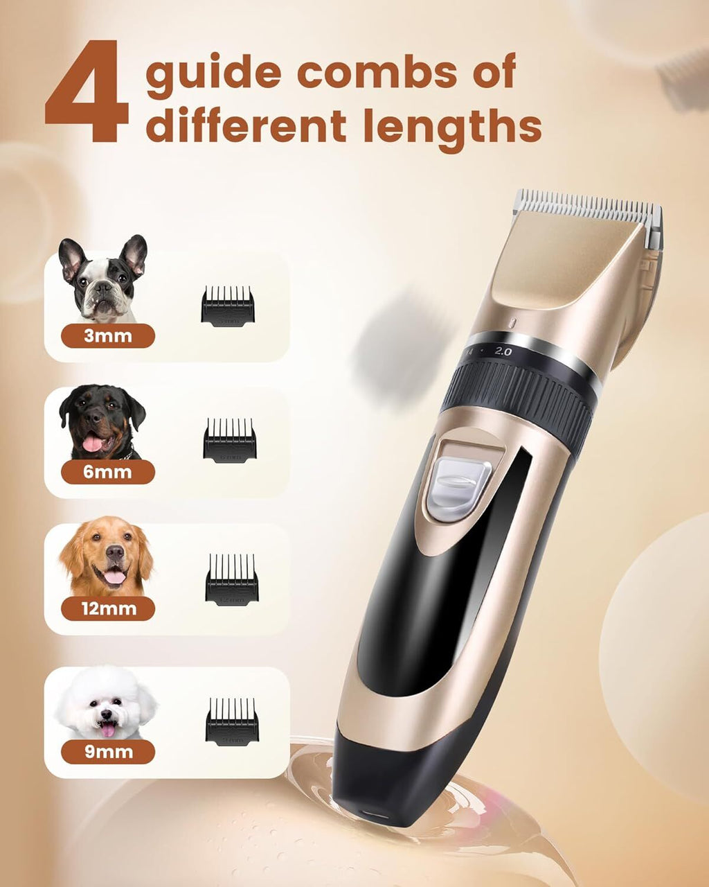 Cordless Professional Pet Grooming Clippers