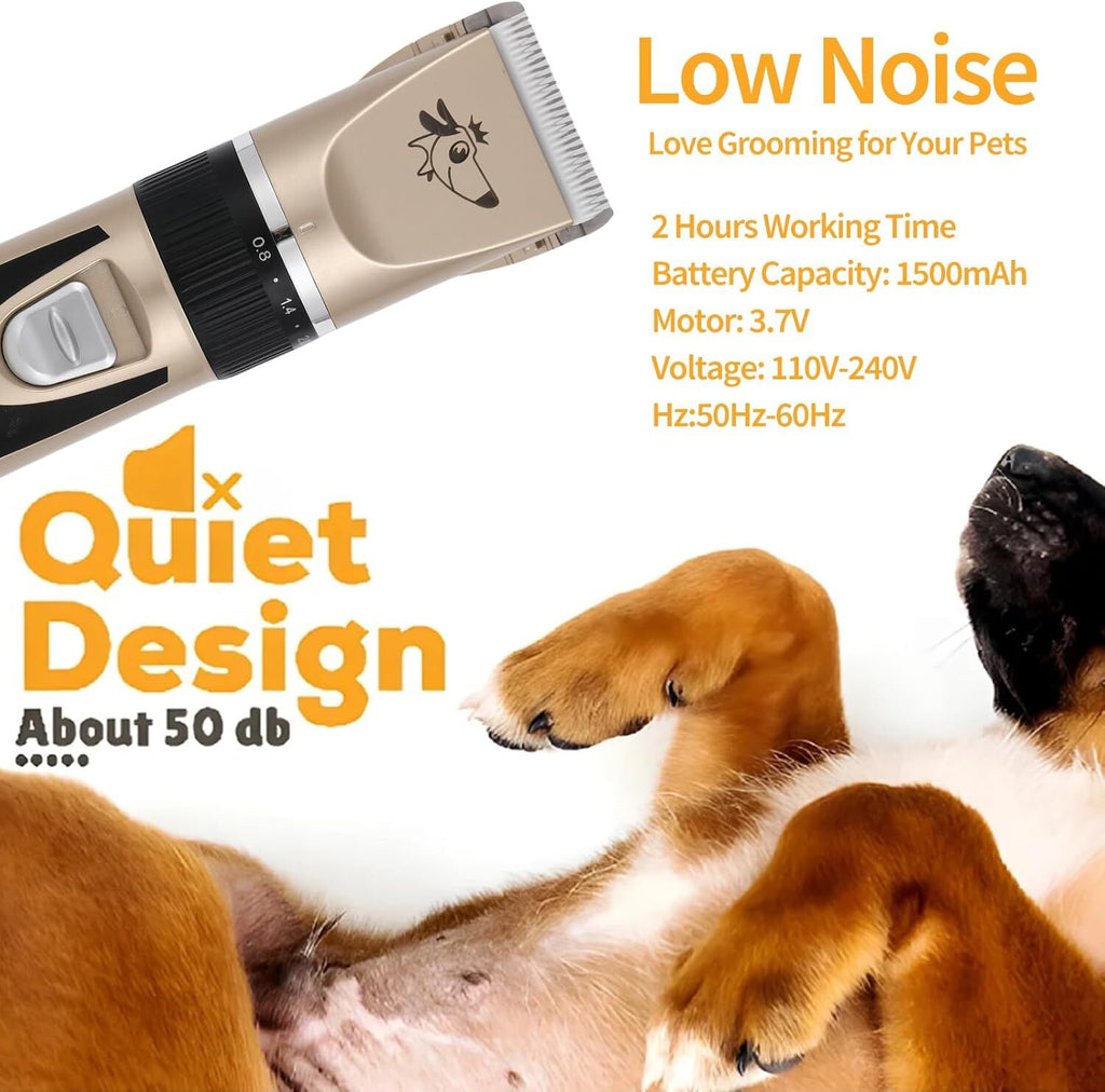 Cordless Professional Pet Grooming Clippers