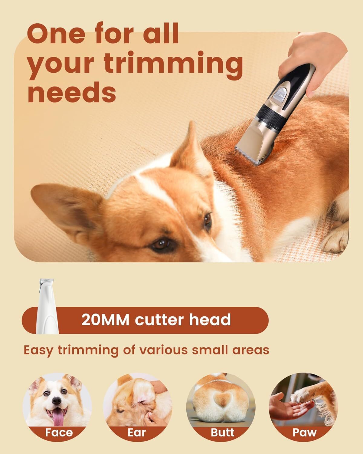 Cordless Professional Pet Grooming Clippers