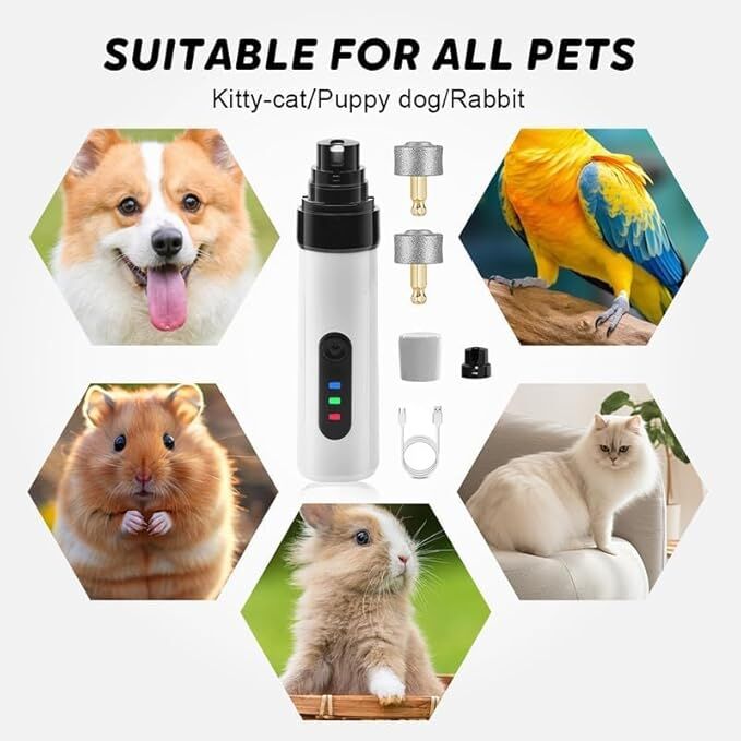 USB Rechargeable Pet Nail Grinder