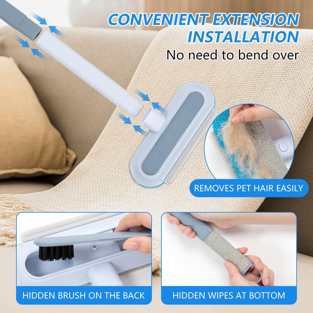 Pet Hair Removal Deshedding Gloves - Set of 4