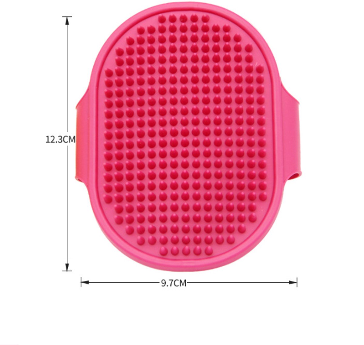 Pet Hair Removal Grooming Gloves - Blue & Pink