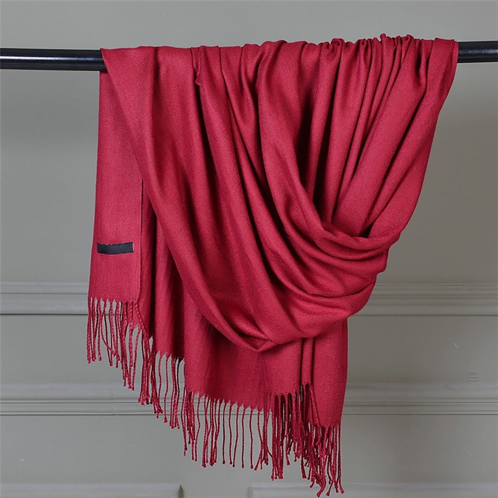 Women's Pashmina Scarf – Red