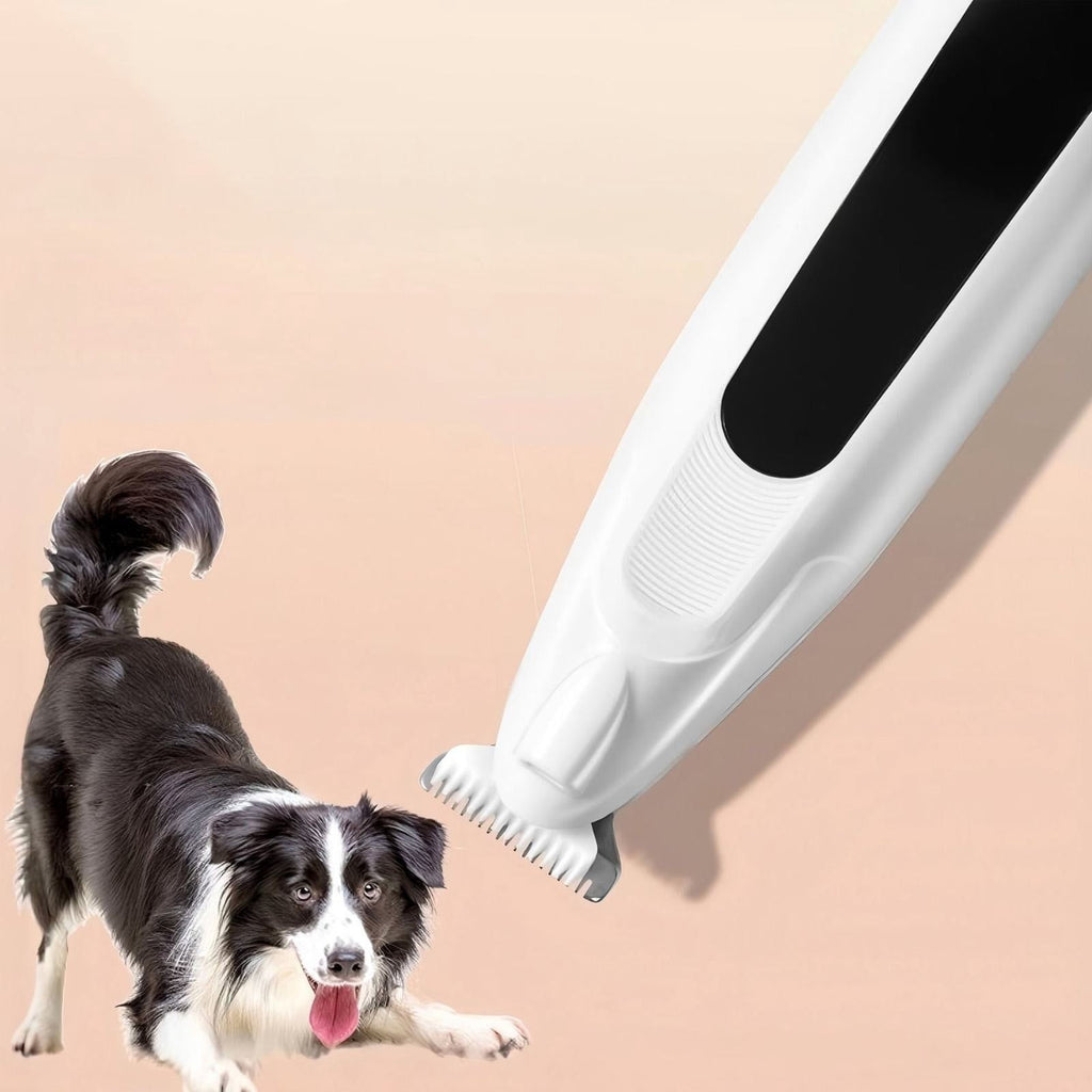 Cordless Pet Grooming Trimmer Kit - White & Blue