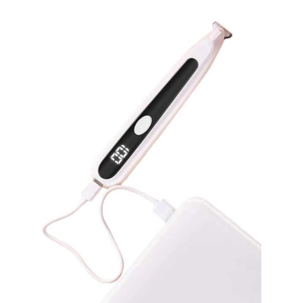 Cordless Pet Grooming Trimmer Kit - White & Blue