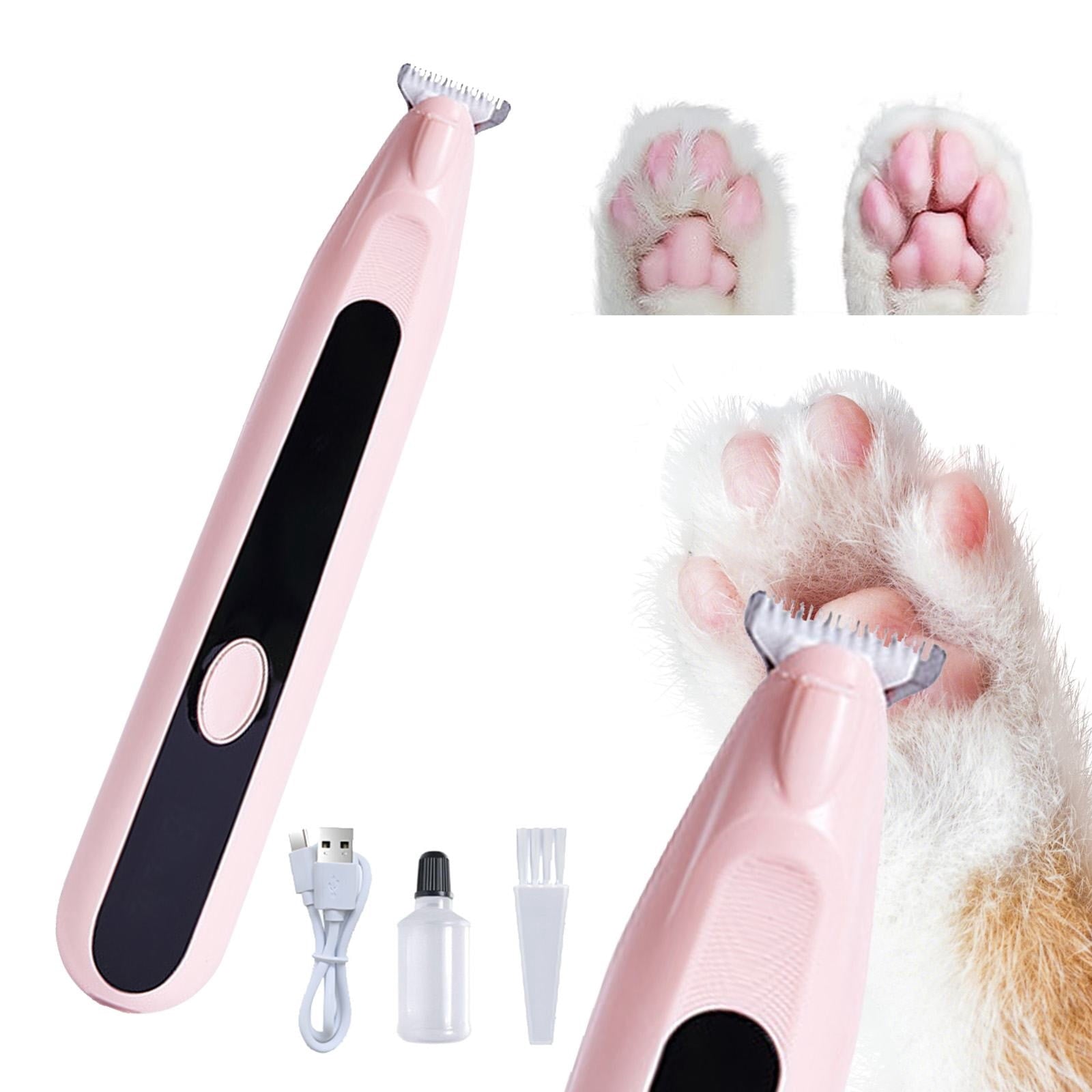 Cordless Pet Grooming Trimmer Kit - White & Pink