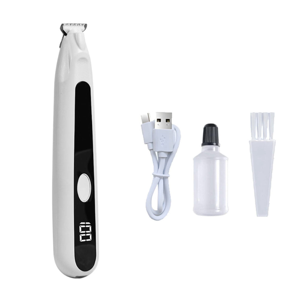 Cordless Pet Grooming Trimmer Kit - White