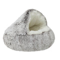 Hooded Calming Dog & Cat Cave Bed 20" - Hazel