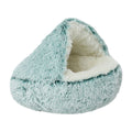 Hooded Calming Dog & Cat Cave Bed 20" - Pink