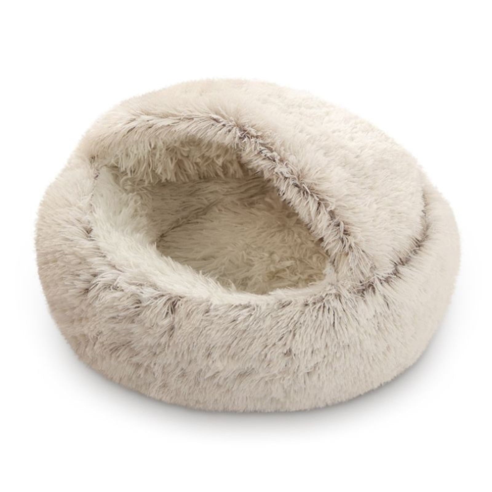 Hooded Cat Cave Bed 16" - Coffee