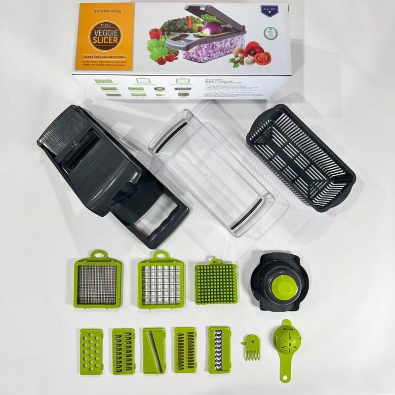 14-in-1 Vegetable Chopper with 11 Blades