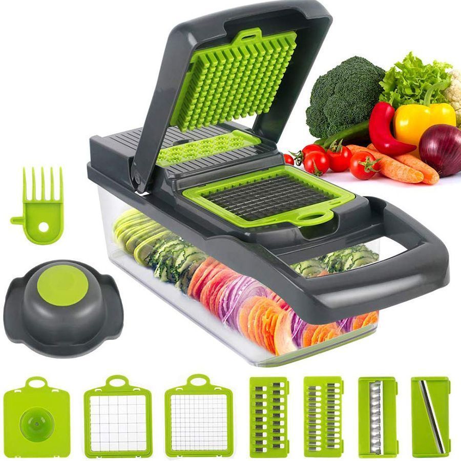 14-in-1 Vegetable Chopper with 11 Blades