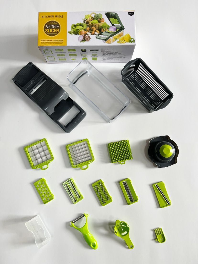 14-in-1 Vegetable Chopper with 11 Blades