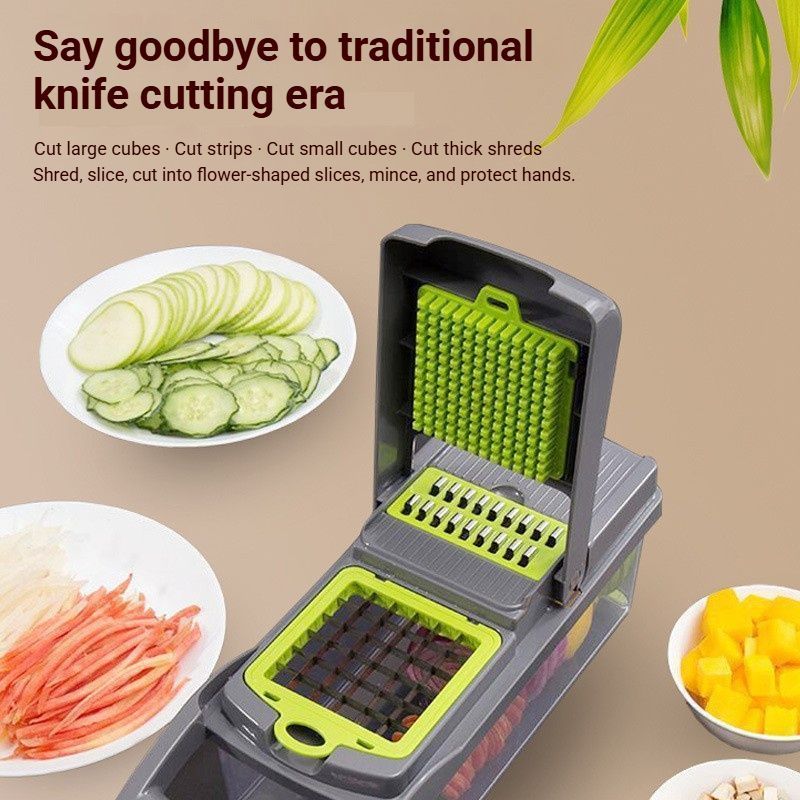 16-in-1 Vegetable Chopper with 11 Blades