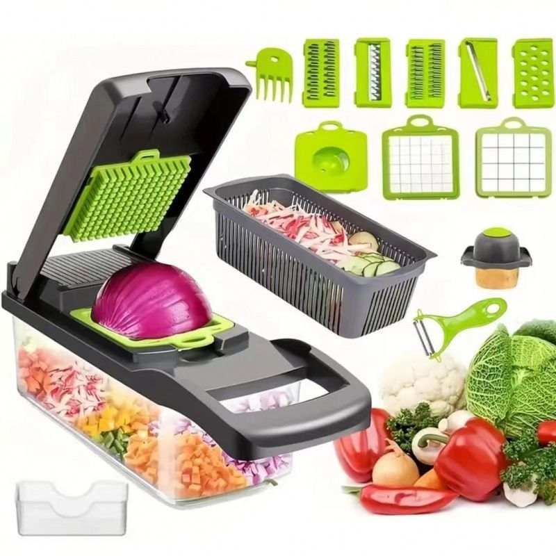 16-in-1 Vegetable Chopper with 11 Blades