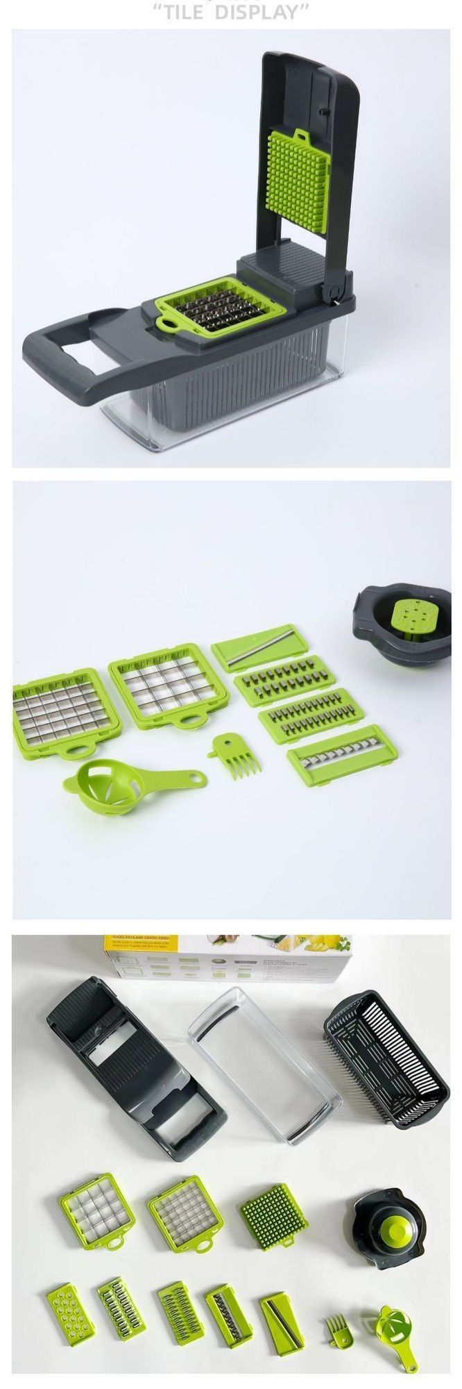 16-in-1 Vegetable Chopper with 11 Blades