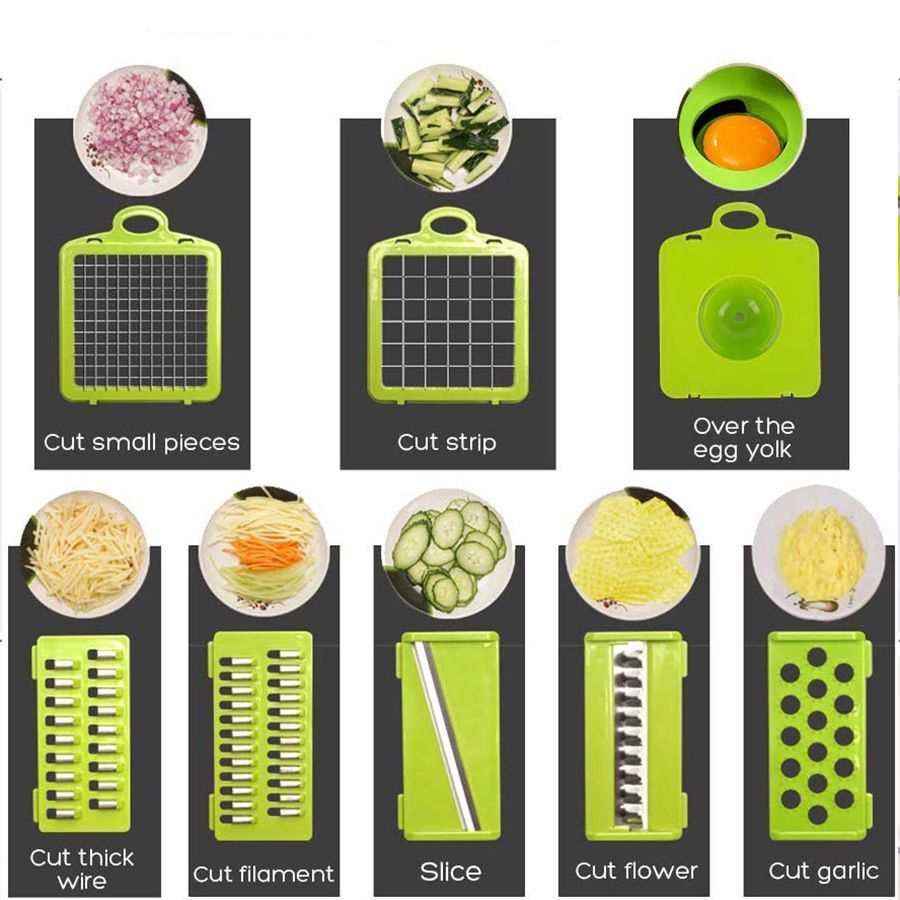 16-in-1 Vegetable Chopper with 11 Blades