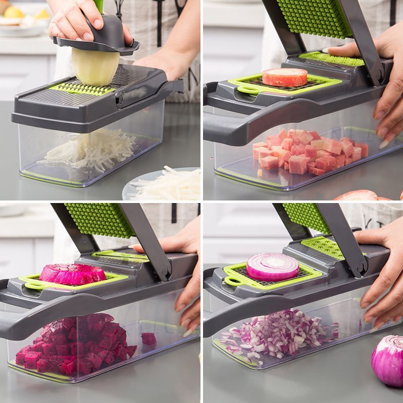 16-in-1 Vegetable Chopper with 11 Blades