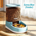 Pet automatic feeder & Water Fountain - Blue Feeder