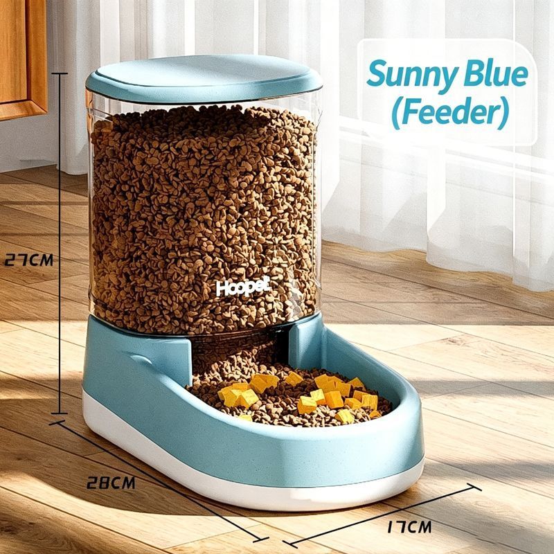 Pet automatic feeder & Water Fountain - Blue Feeder