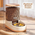 Pet automatic feeder & Water Dispenser - Brown Feeder