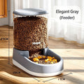 Pet automatic water fountain feeder-Gray Feeder