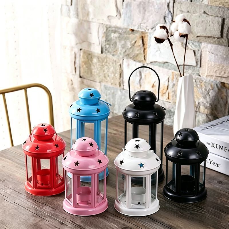Candle Holder Set of 3 - White, Pink & Black