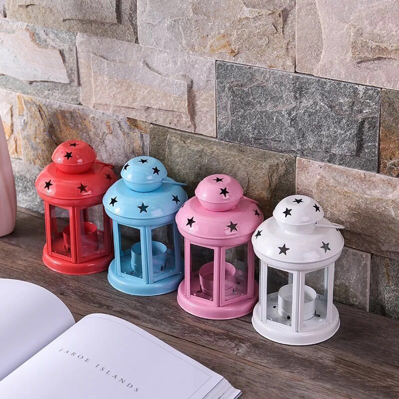 Candle Holder Set of 3 - White, Pink & Black