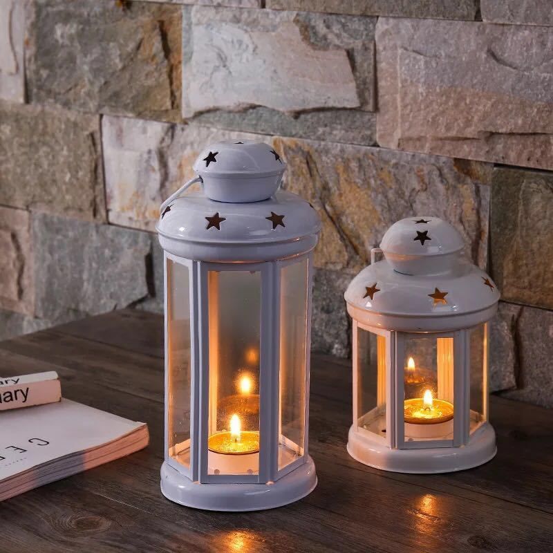 Candle Holder Set of 3 - White, Pink & Black