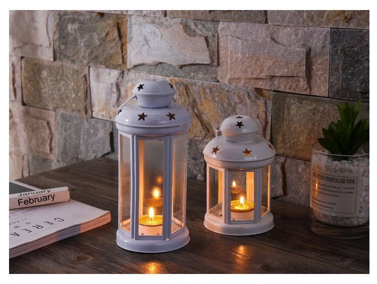 Candle Holder Set of 3 - White, Pink & Red