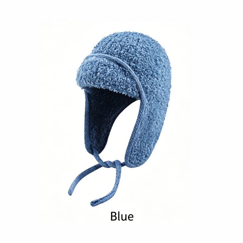 Women's Sherpa Aviator Beanie with Earflaps – Beige